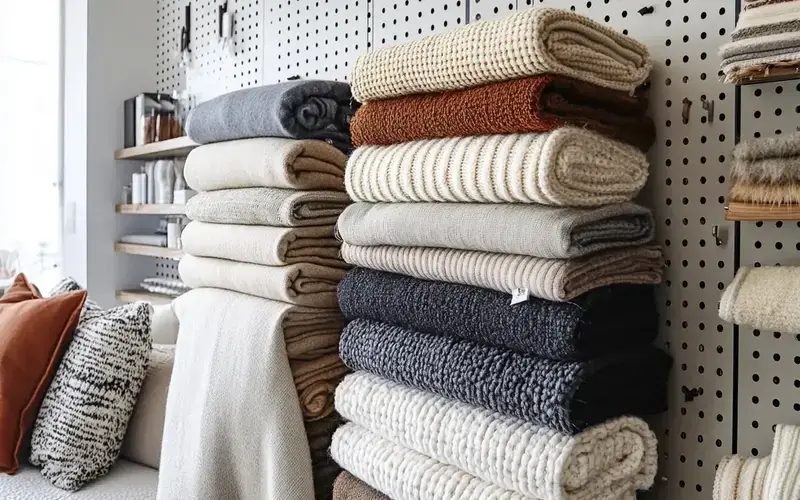 14 Pegboard Blanket Display