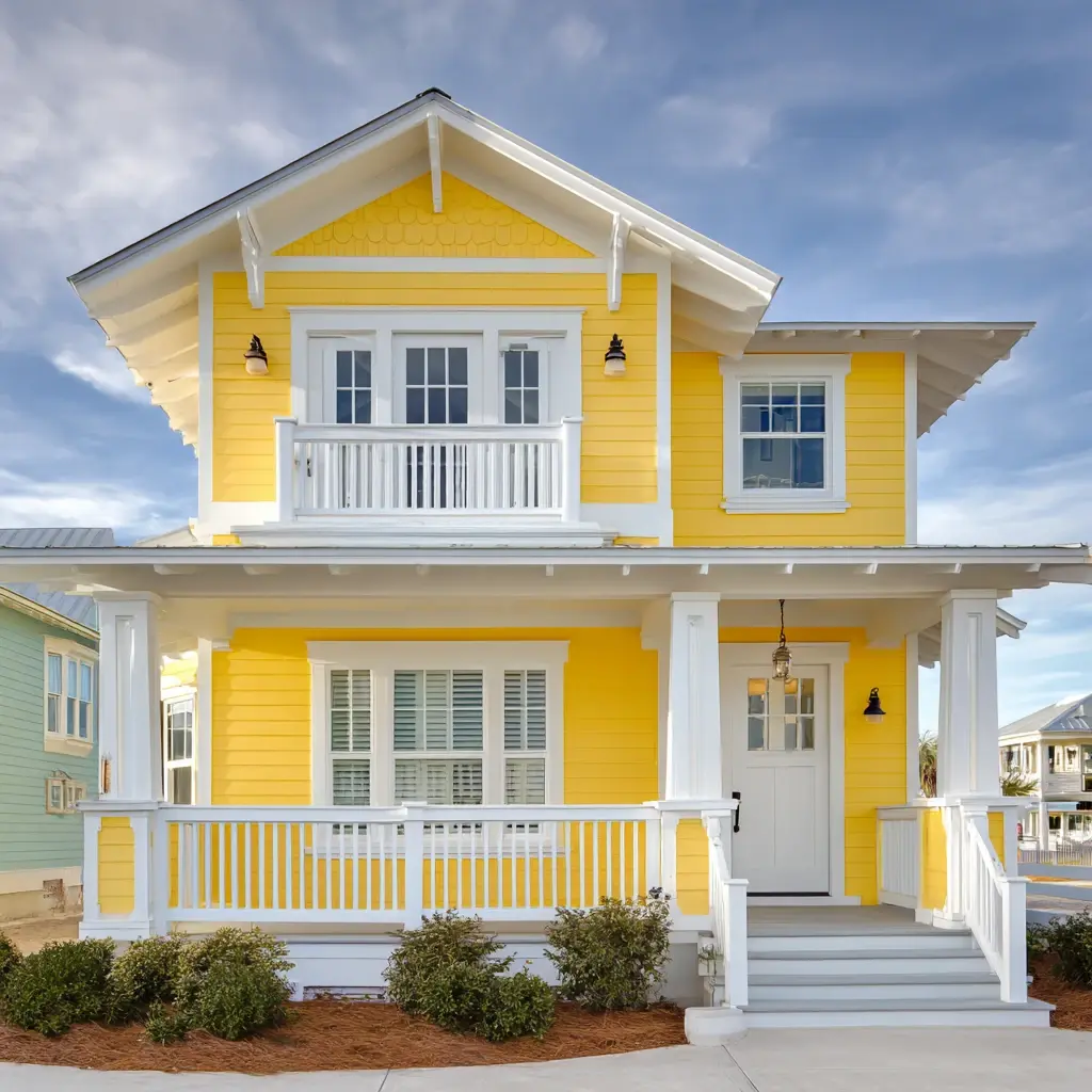15 Yellow and White