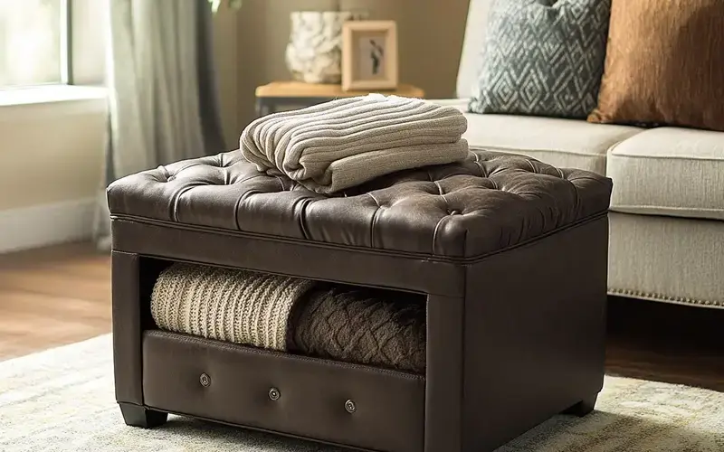 3 Ottomans with Storage