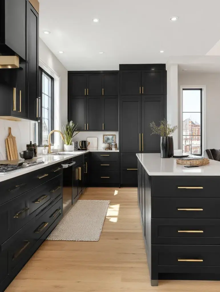 1 Matte Black Cabinets