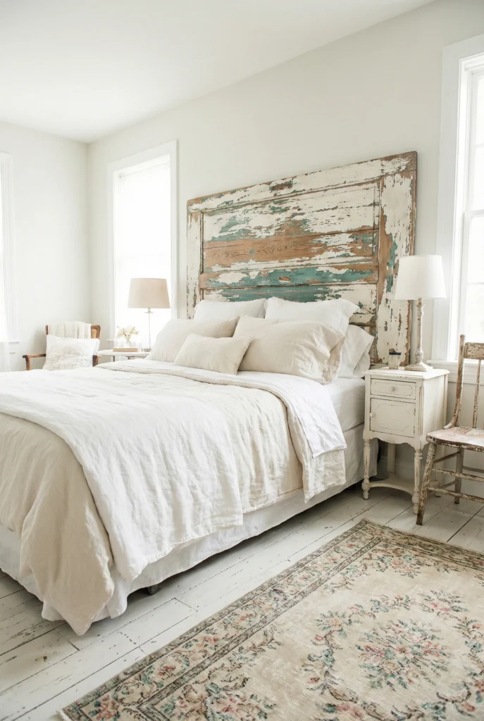 1. Distressed Wood Headboards