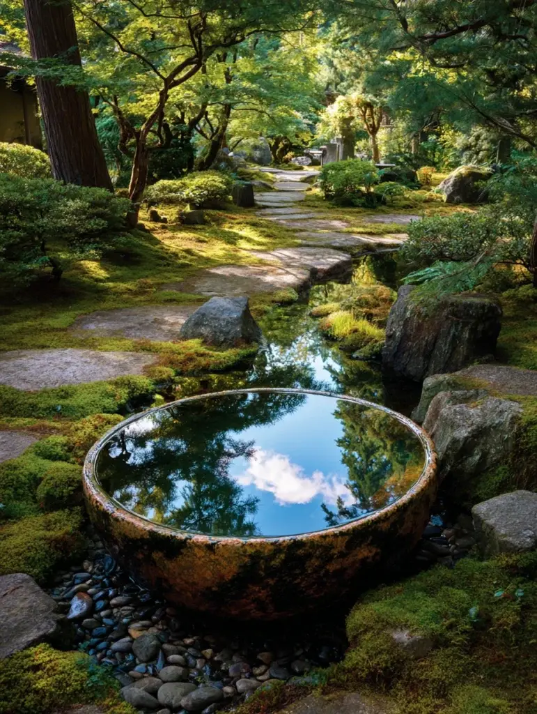 Japanese Garden Ideas: Introduce Water Basins for Reflection