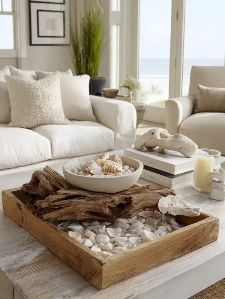 Irish Coffee Table Styling Ideas: Irish Sea-Inspired Coastal Elements
