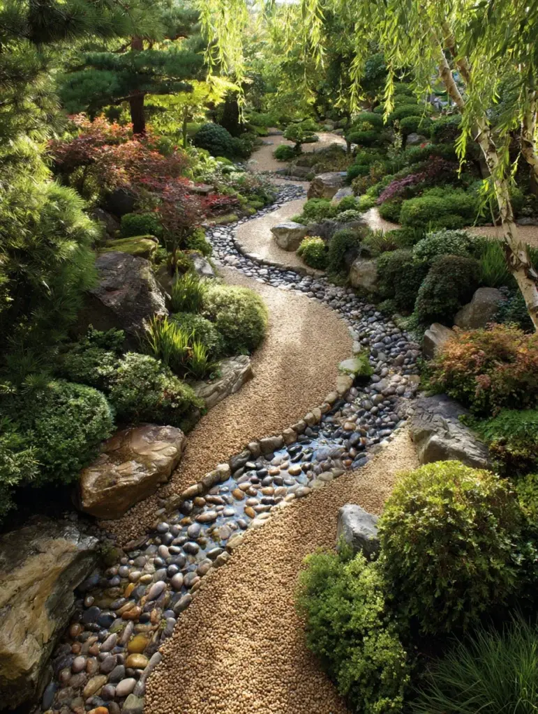 Japanese Garden Ideas: Install a Simple Dry Stream Bed