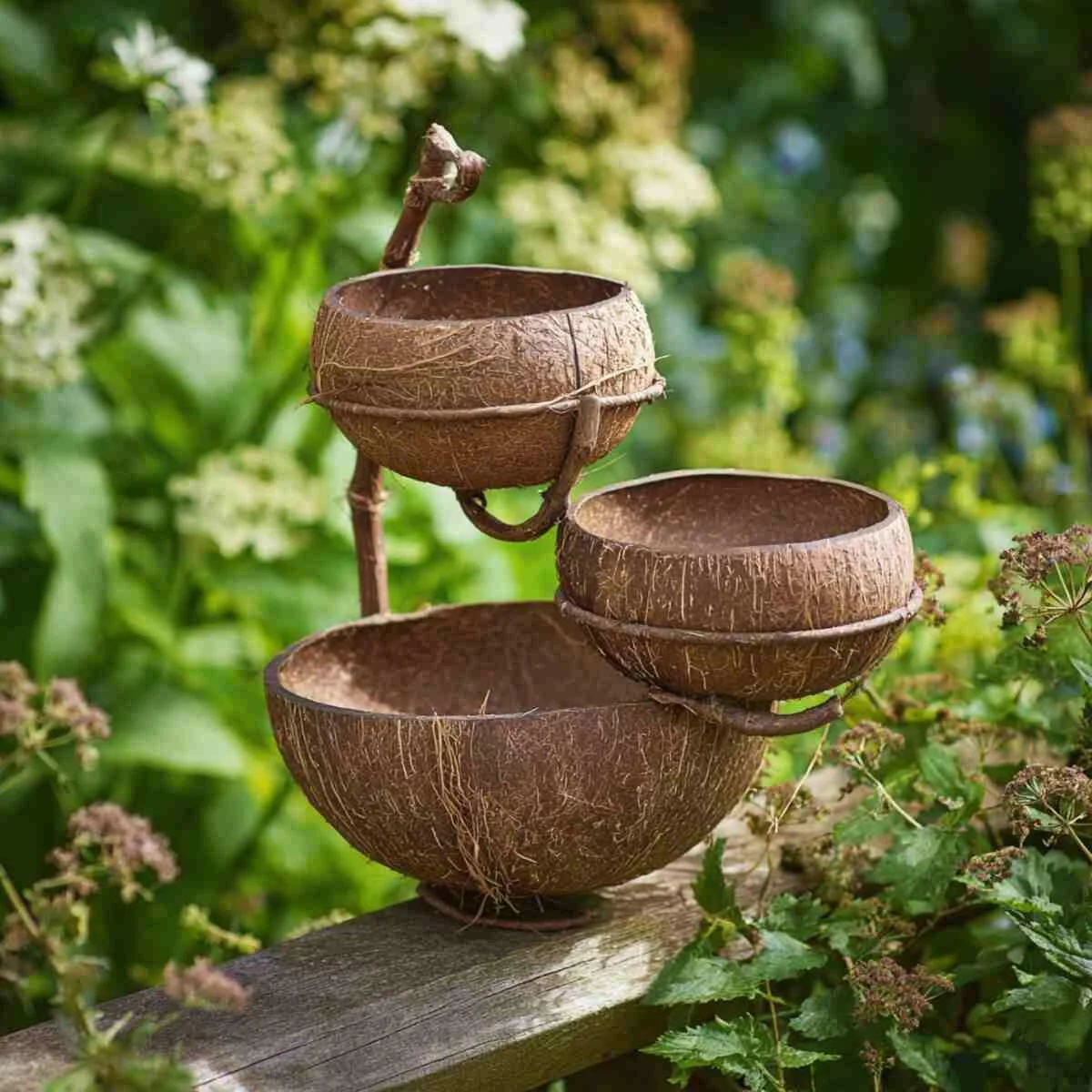 Coconut Shell Food Holders