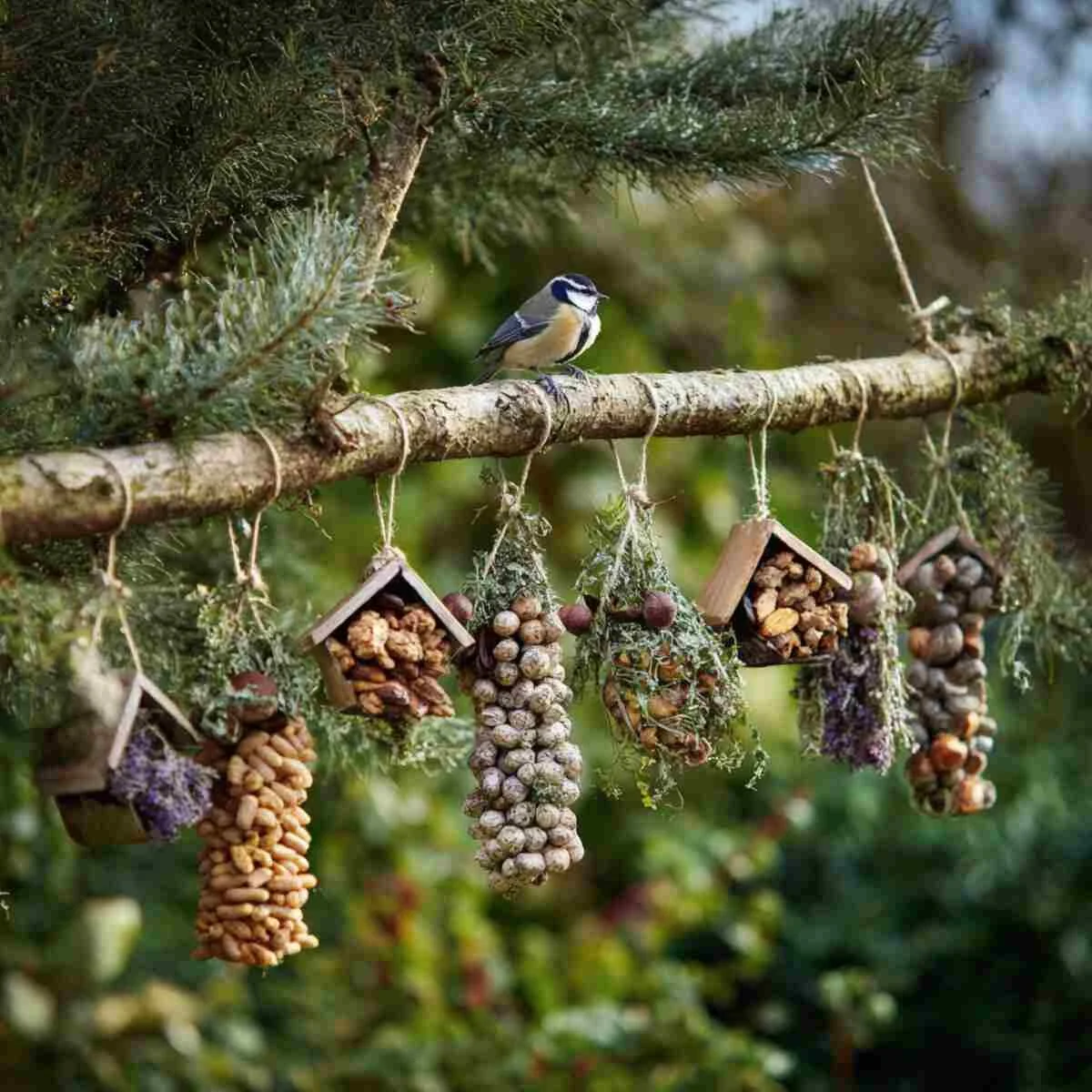 Tree-Mounted Snack Garlands