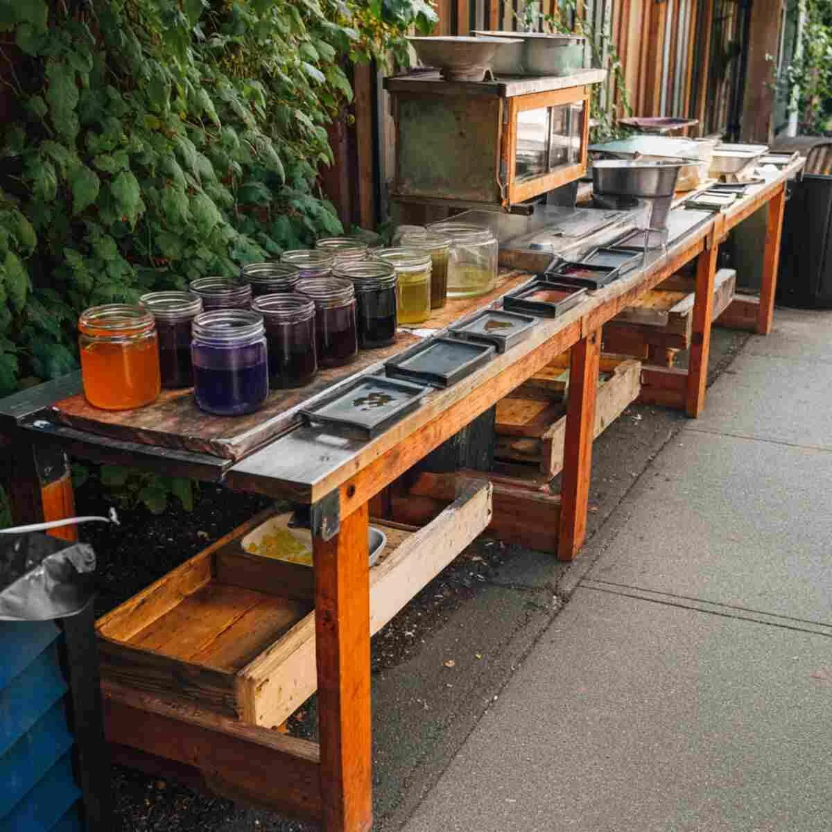 Natural Dye Extraction Bench