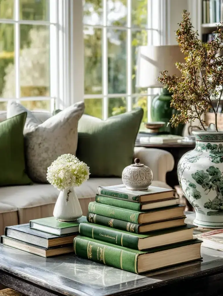 Irish Coffee Table Styling Ideas: Showcase a Stack of Irish-Themed Books
