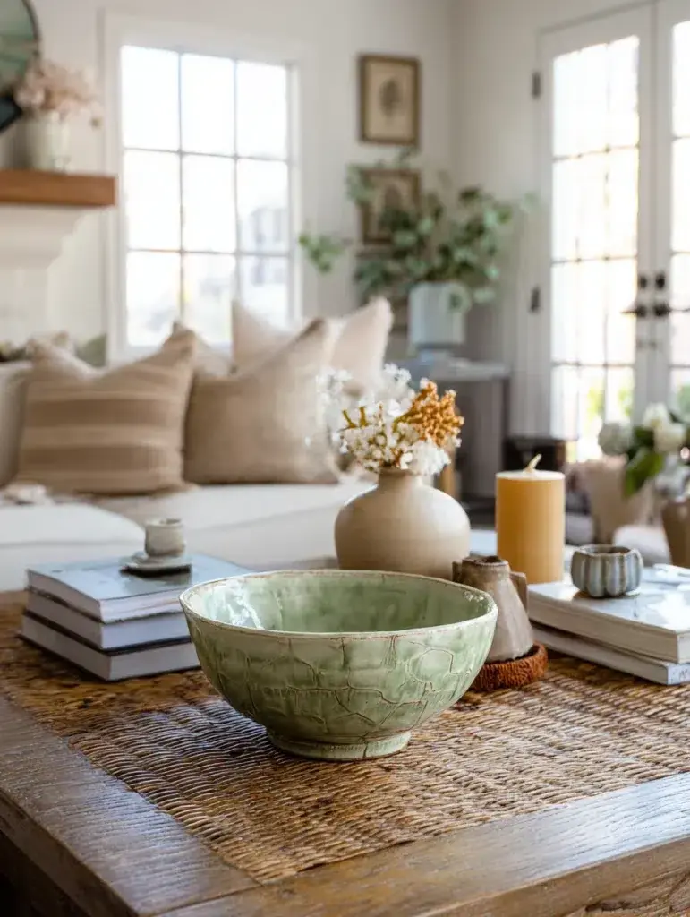 Irish Coffee Table Styling Ideas: Display a Vintage Irish Pottery Piece