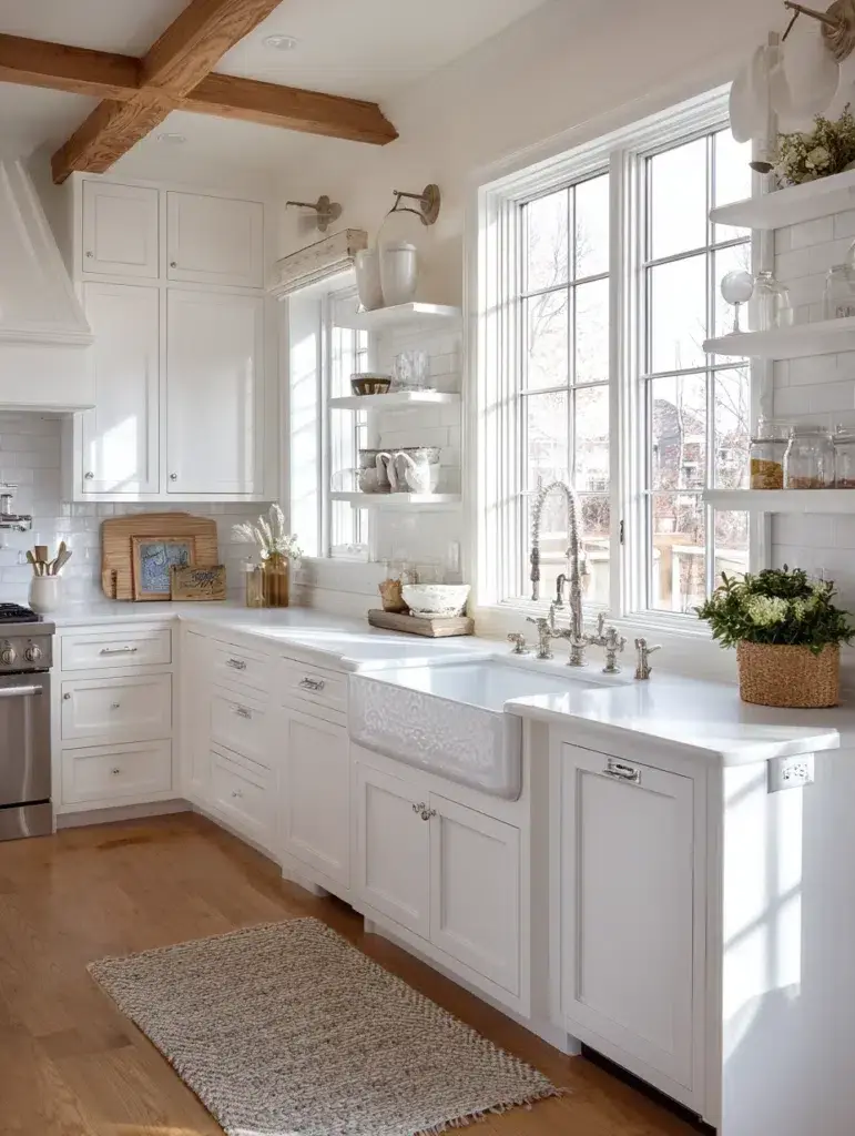 8 Add a White Farmhouse Sink