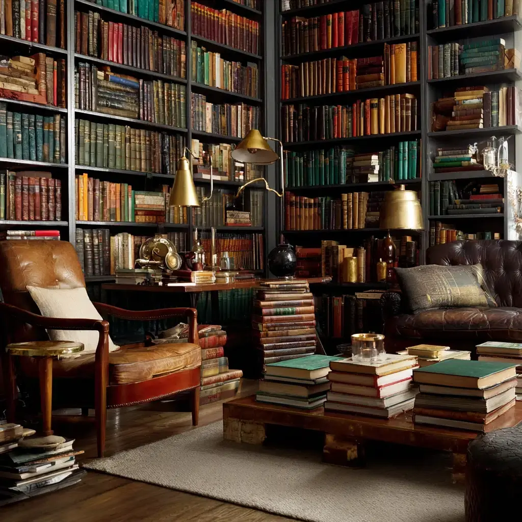 Timeless Vintage Apartment Ideas: Display Vintage Books as Decor