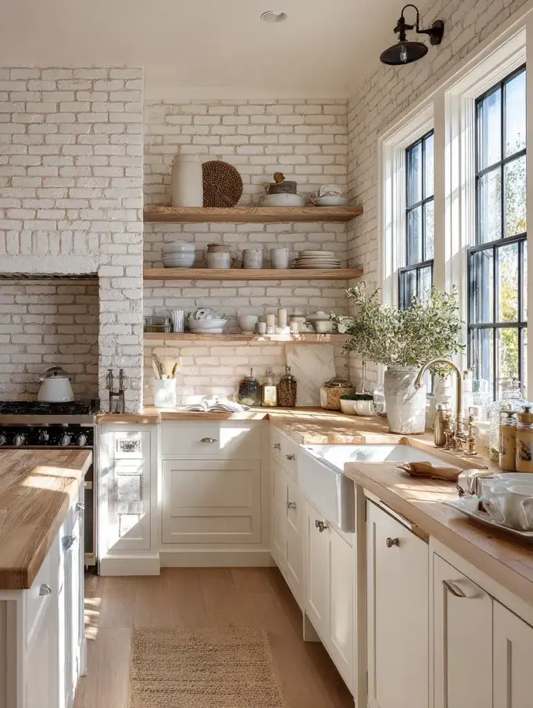 8 Painted Brick Exposed