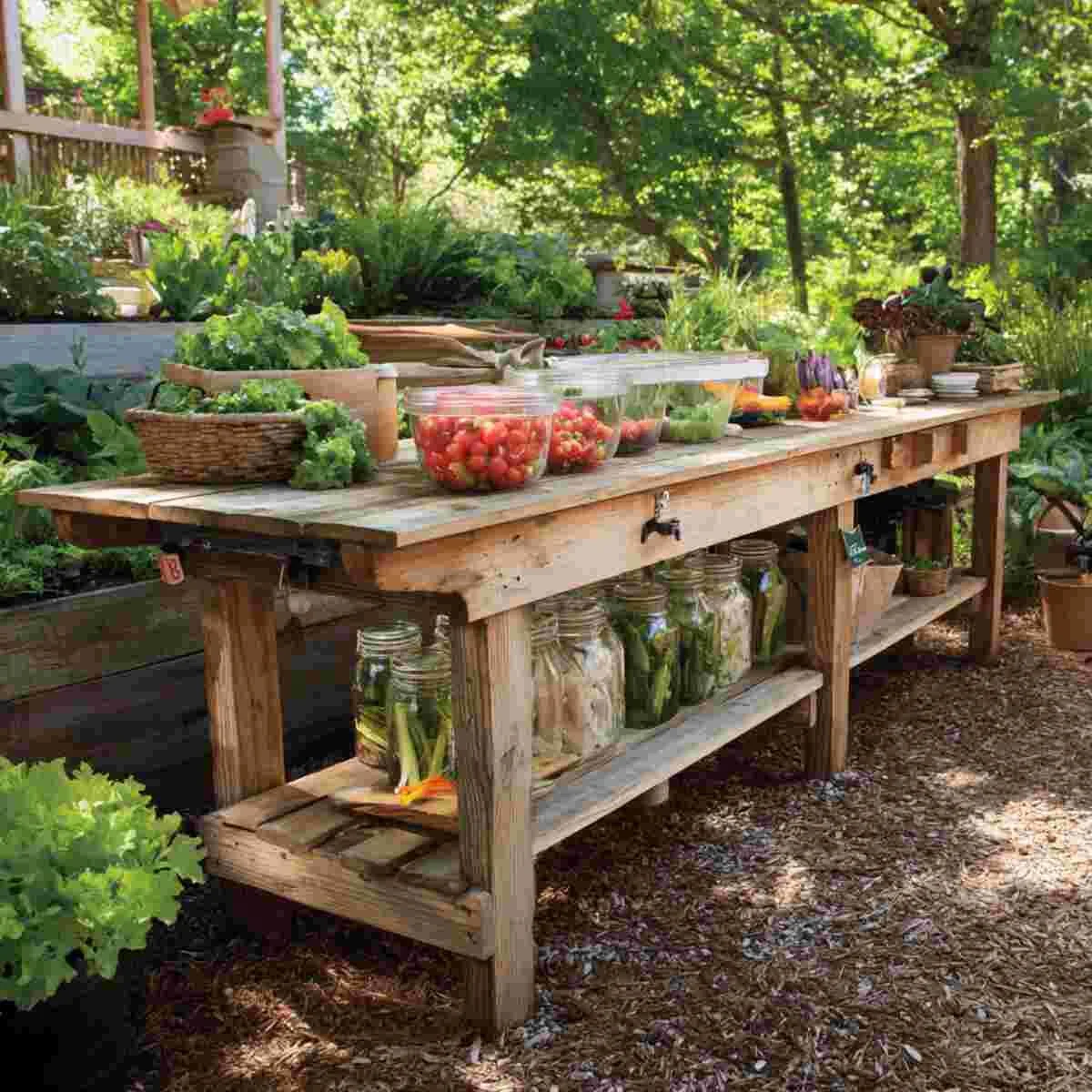Produce Weighing and Sorting Table