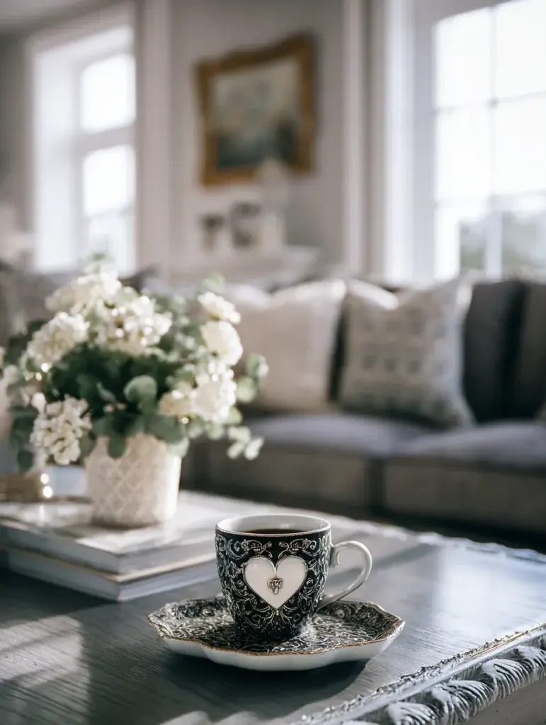 Irish Coffee Table Styling Ideas: Feature a Claddagh Ring Dish or Decorative Item