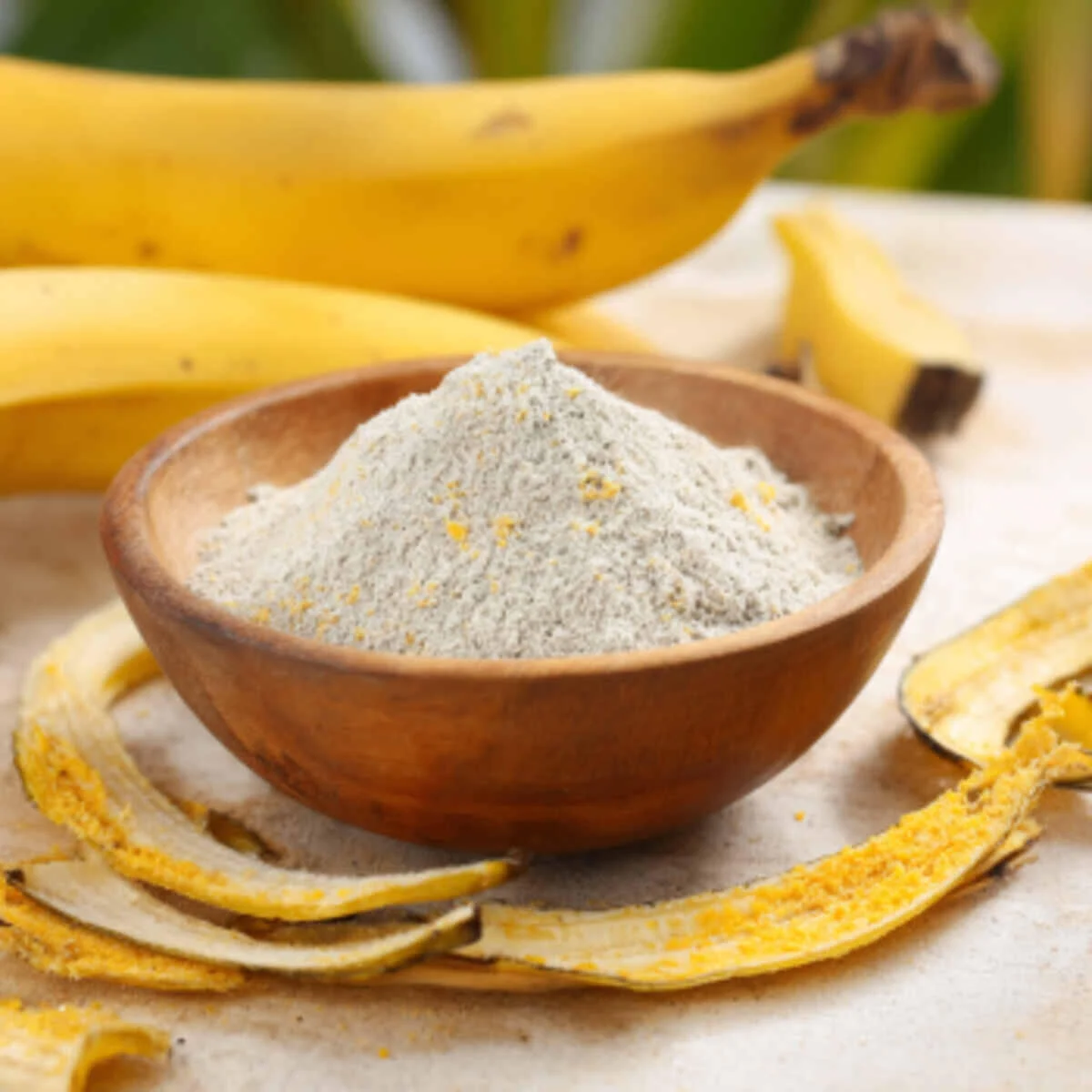 Banana peel ash for potassium bo