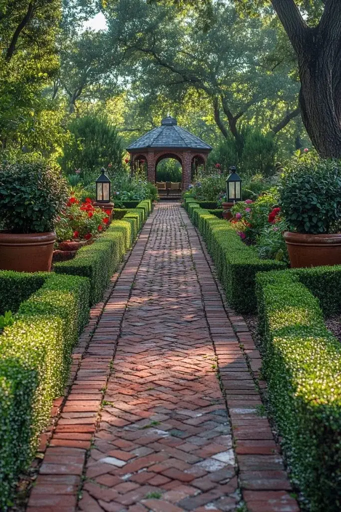 Colonial Revival Garden Paths
