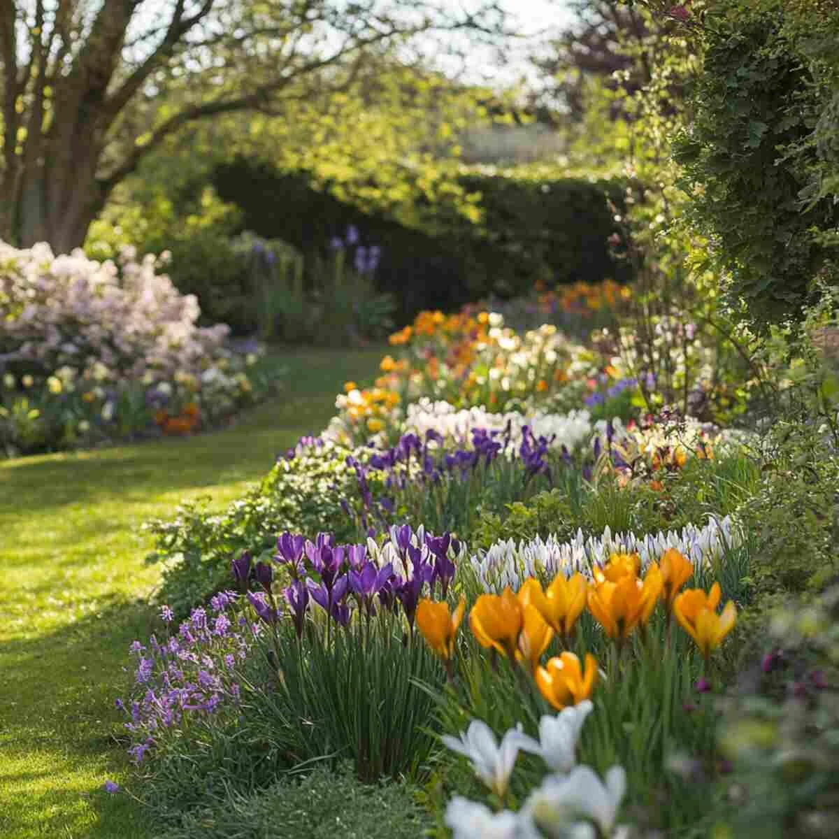 Mixed Crocus Border