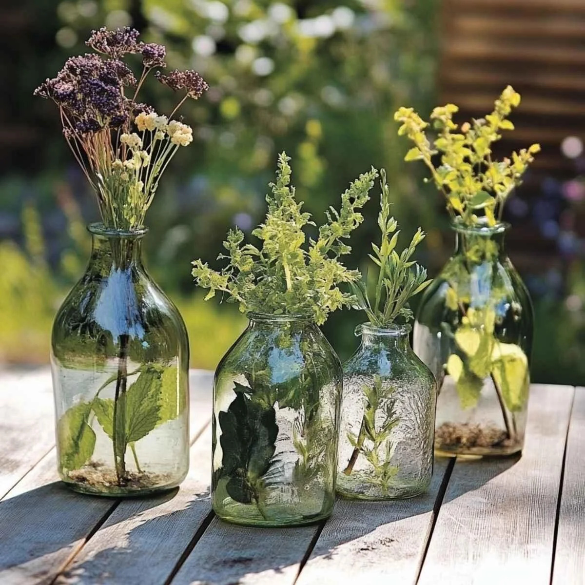 Recycled bottle planters