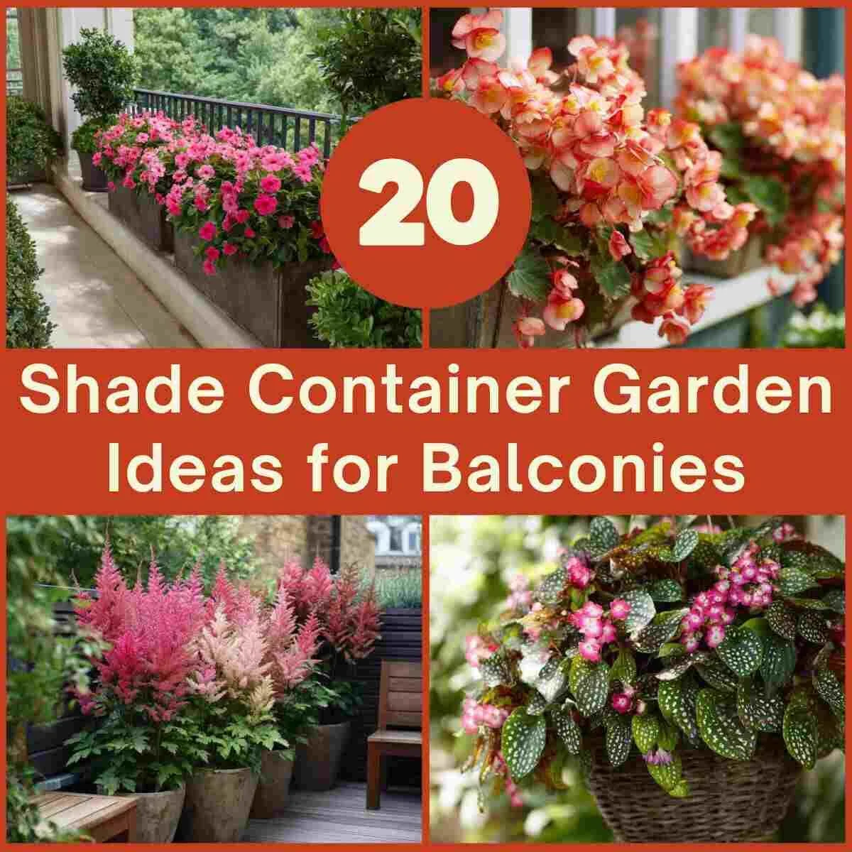 Shade Container Garden Ideas for Balconies: 20 Beautiful Low-Light ...