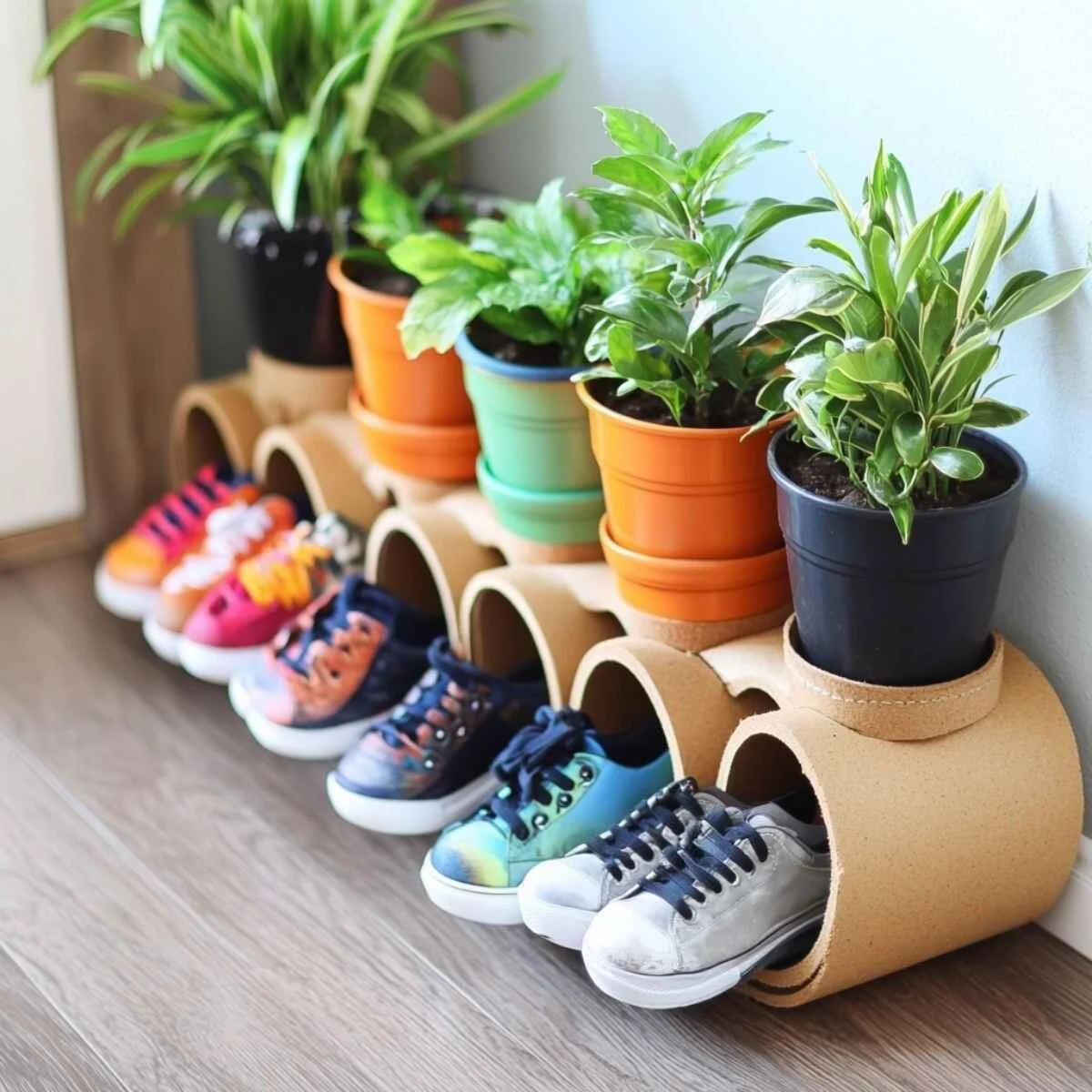 Shoe organizer planters