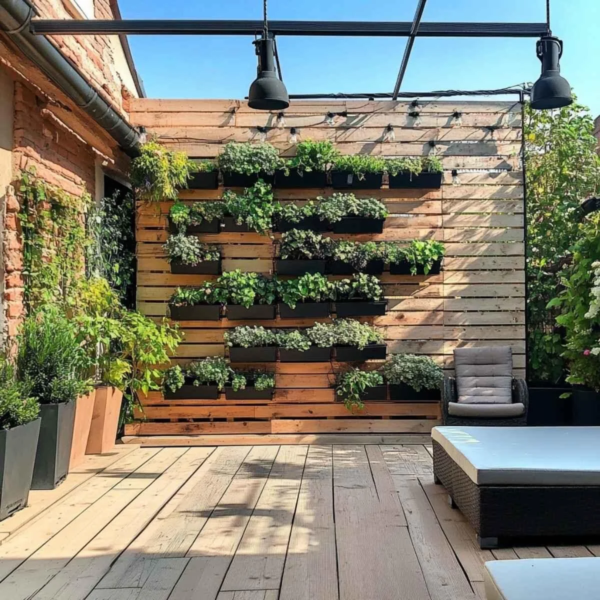 Vertical pallet planters