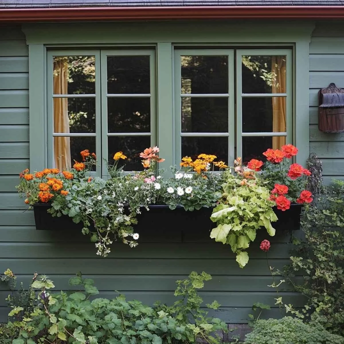 Window box vegetable gardens