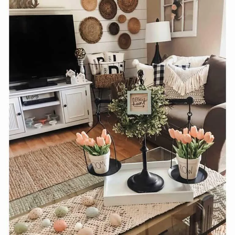 Pink Tulip Centerpiece
