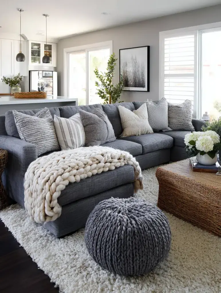 Grey Couch Living Room Ideas: Layer Textures Like Your Life Depends on It