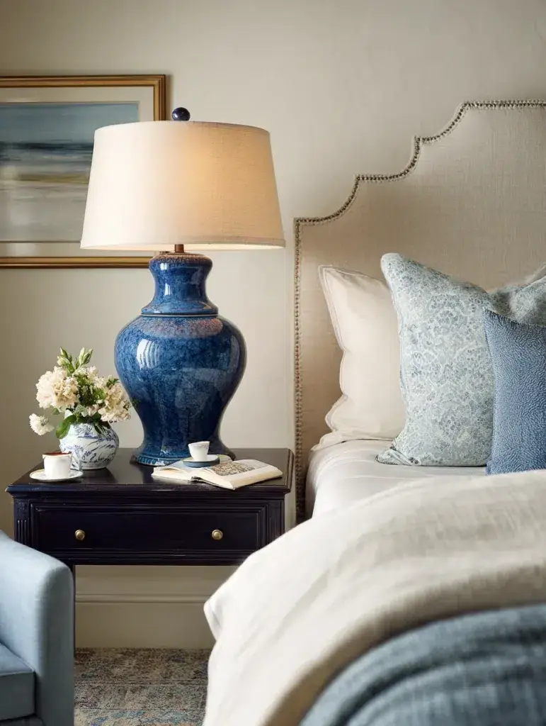 9 Sapphire Blue Table Lamps