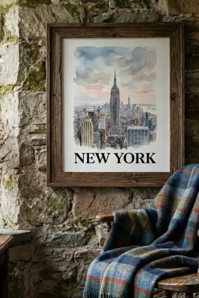 Bedroom Wall Art Ideas: New York City Wall Art Print