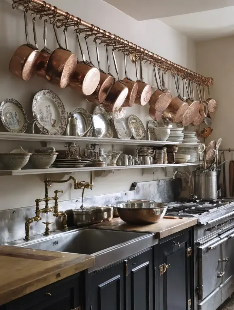 Above Kitchen Sink Ideas: Add a Hanging Pot Rack