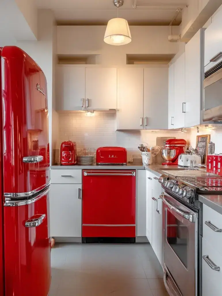 Red Kitchen Decor Ideas: Red Kitchen Appliances