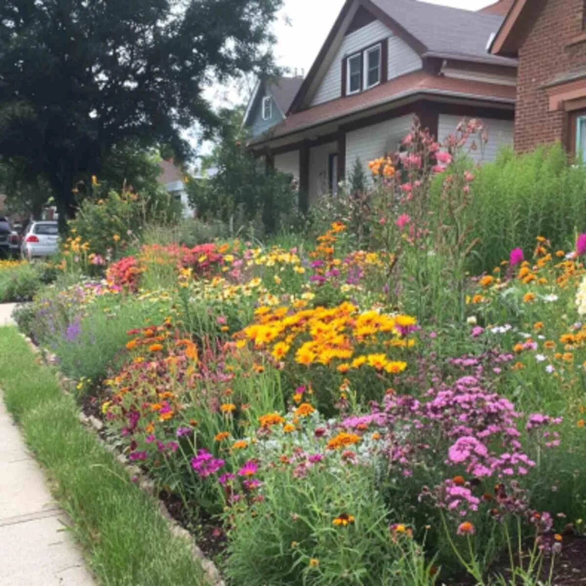 Front Yard Wildflower Garden