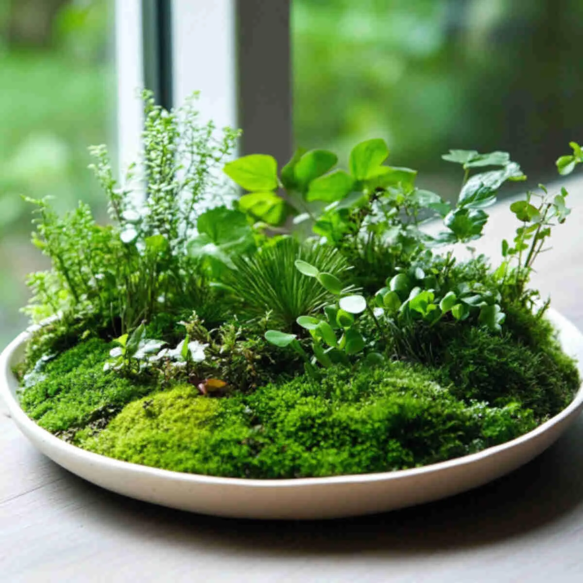Moss garden tray