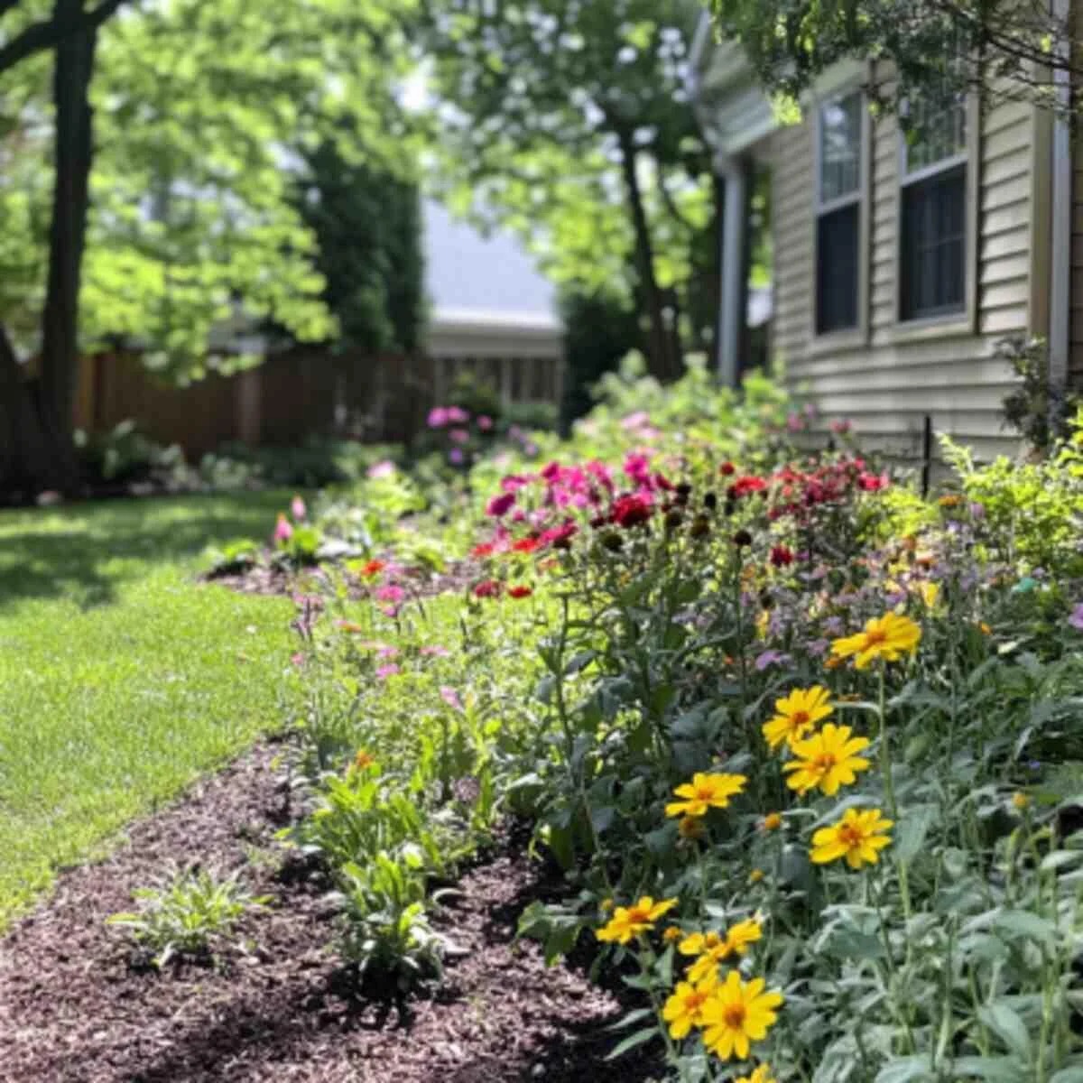 Shade-Tolerant Wildflower Garden