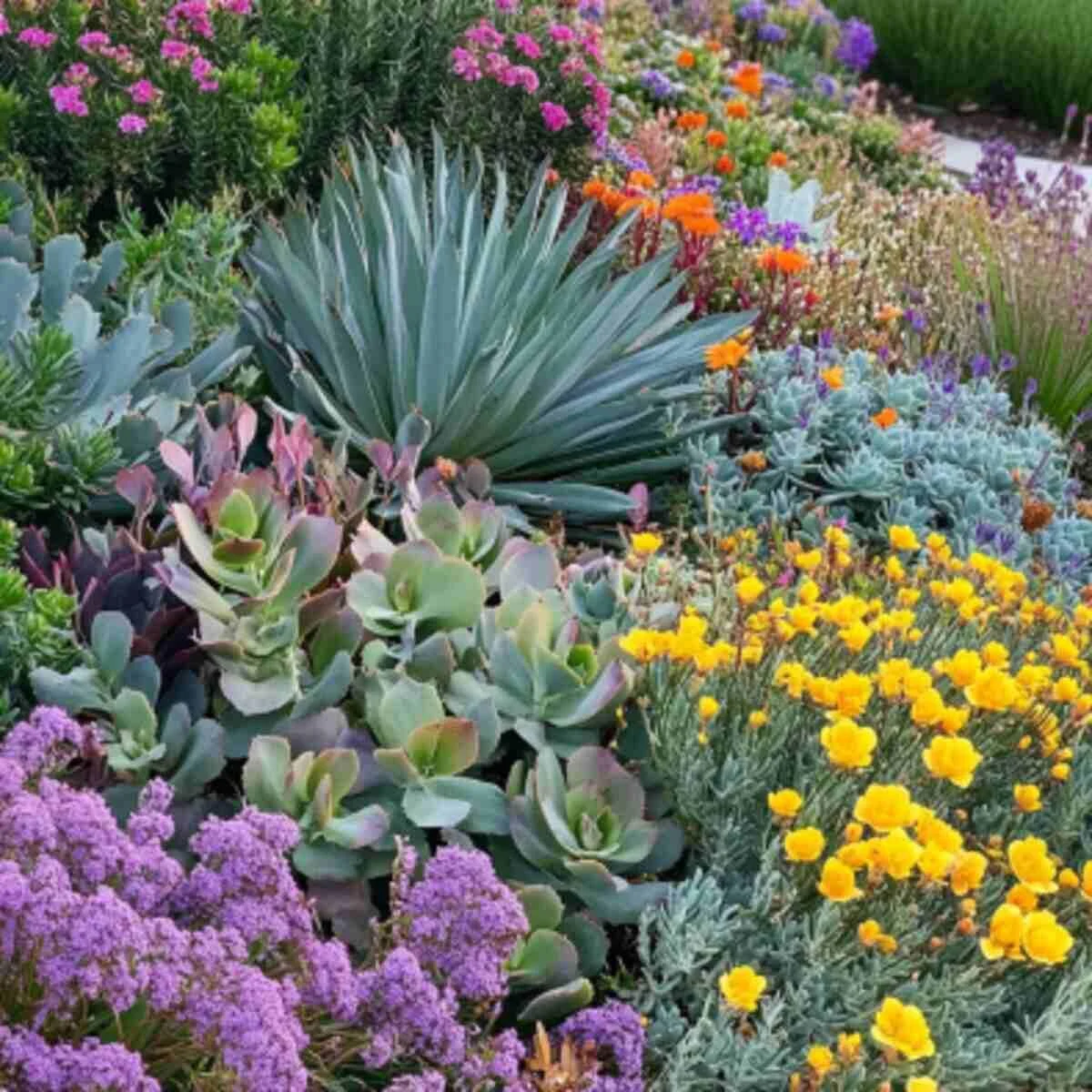 Succulent Wildflower Garden