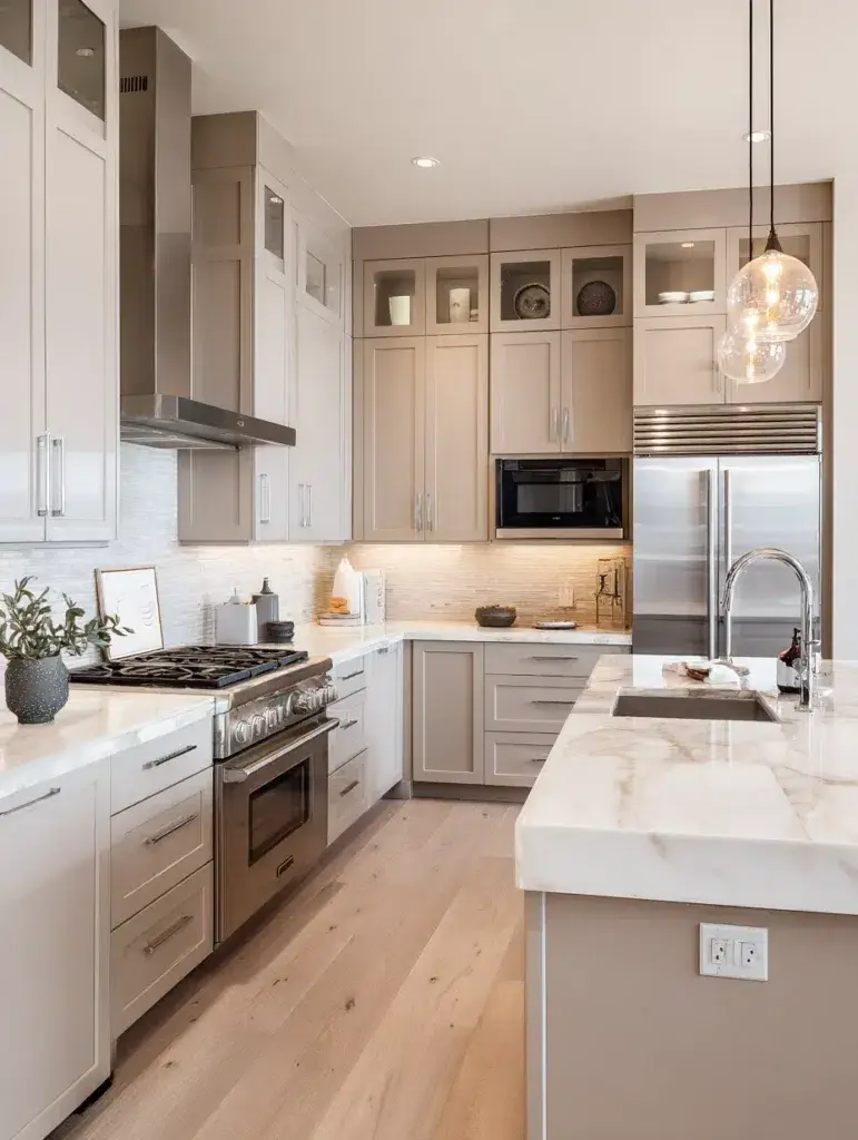 Beige Kitchen Cabinet Ideas: Greige Cabinets for a Modern Twist on Beige