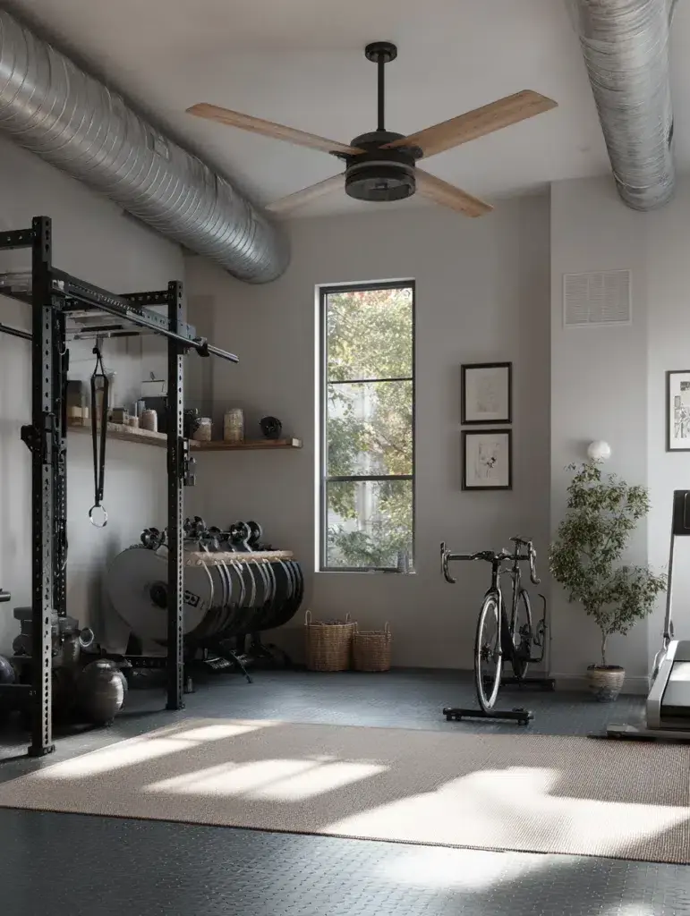 Home Gym Ideas: Install a Fan or Ventilation System