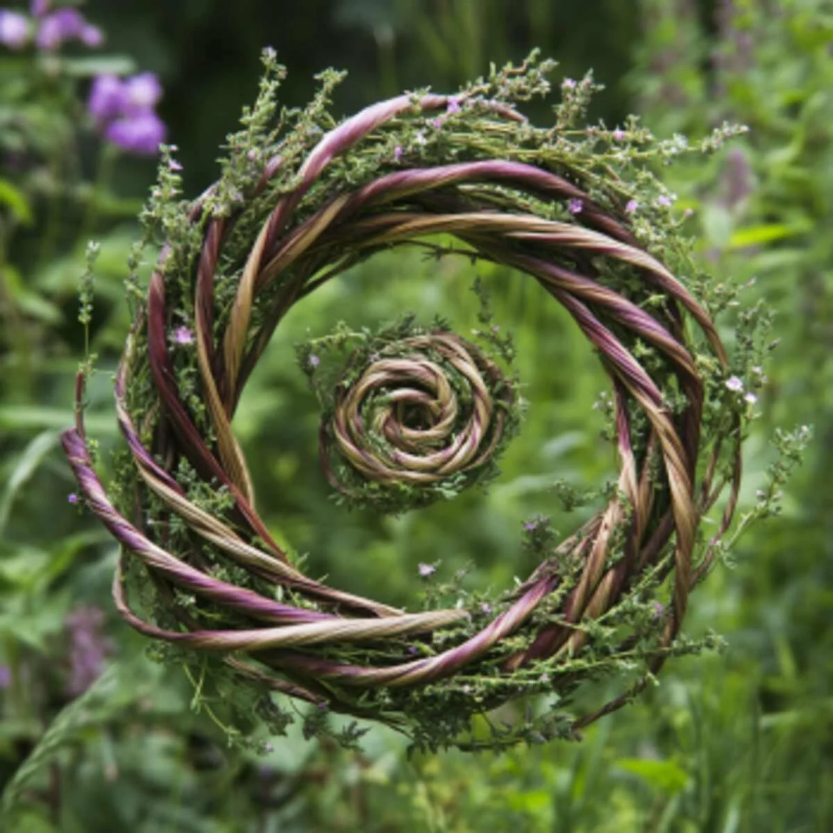 Woven Willow Herb Spiral