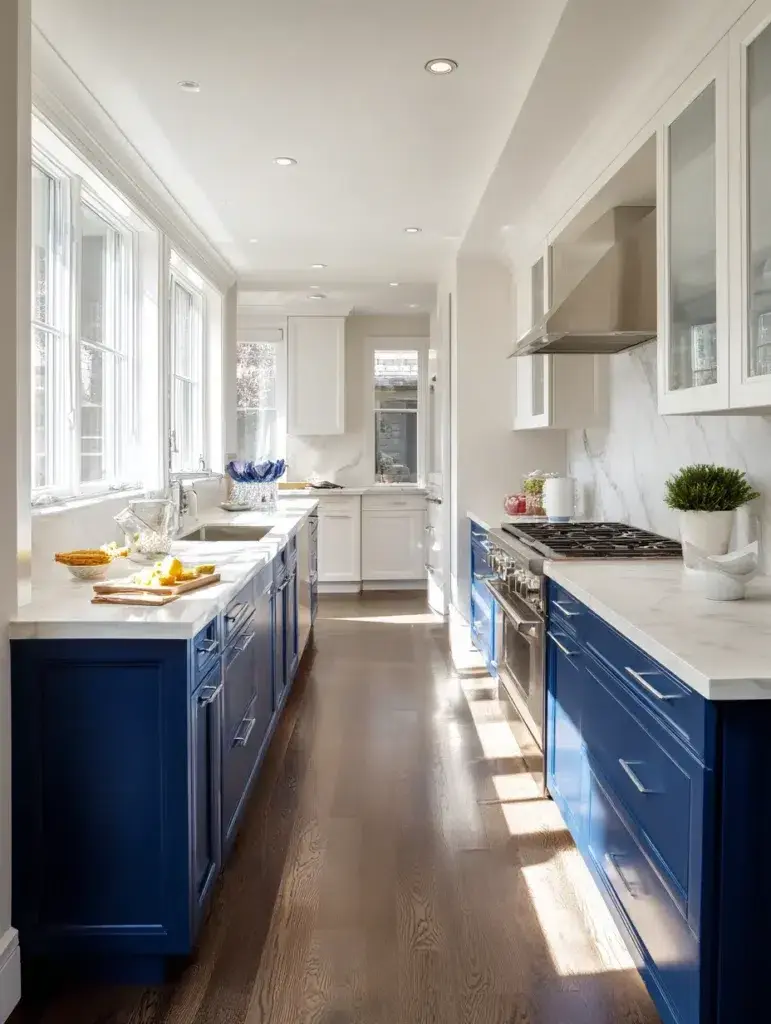 Navy Blue Kitchen Cabinet Ideas: Two-Tone Magic with Navy Lowers