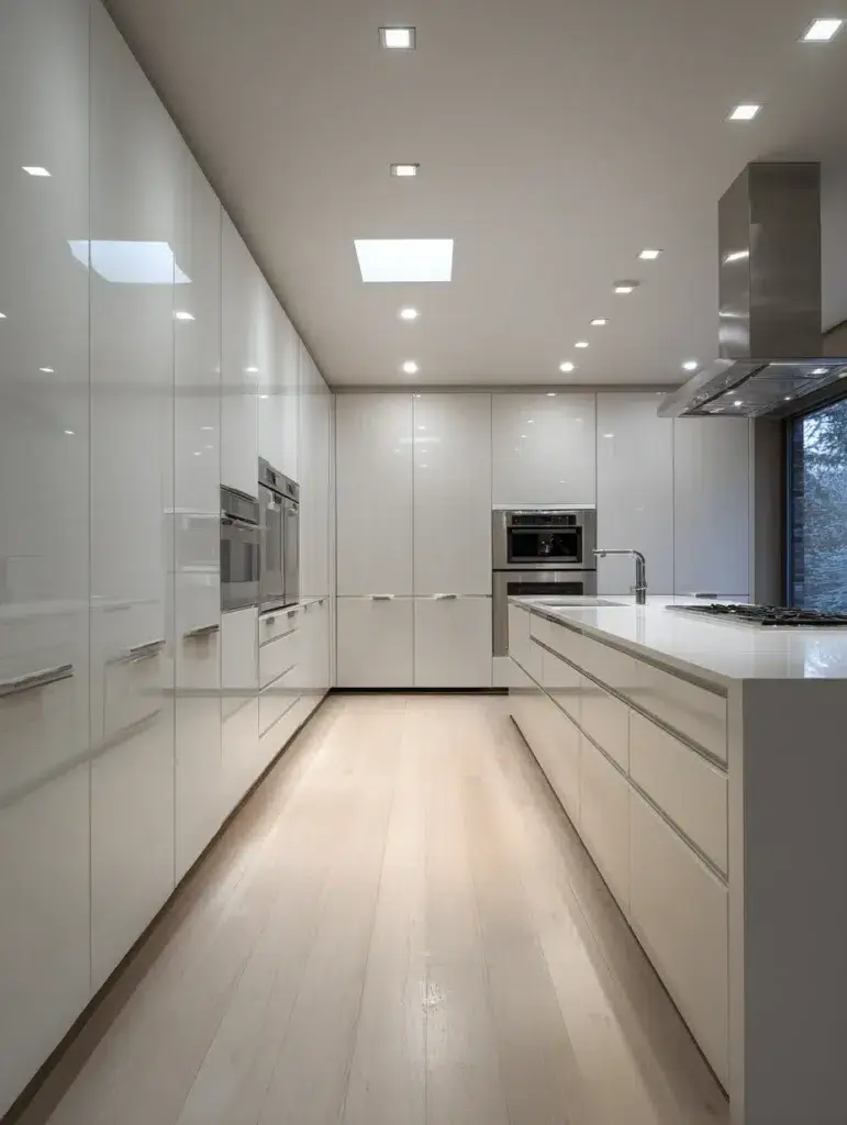 Minimalist Modern Kitchen Ideas: Handleless Cabinet Doors for Ultimate Sleekness