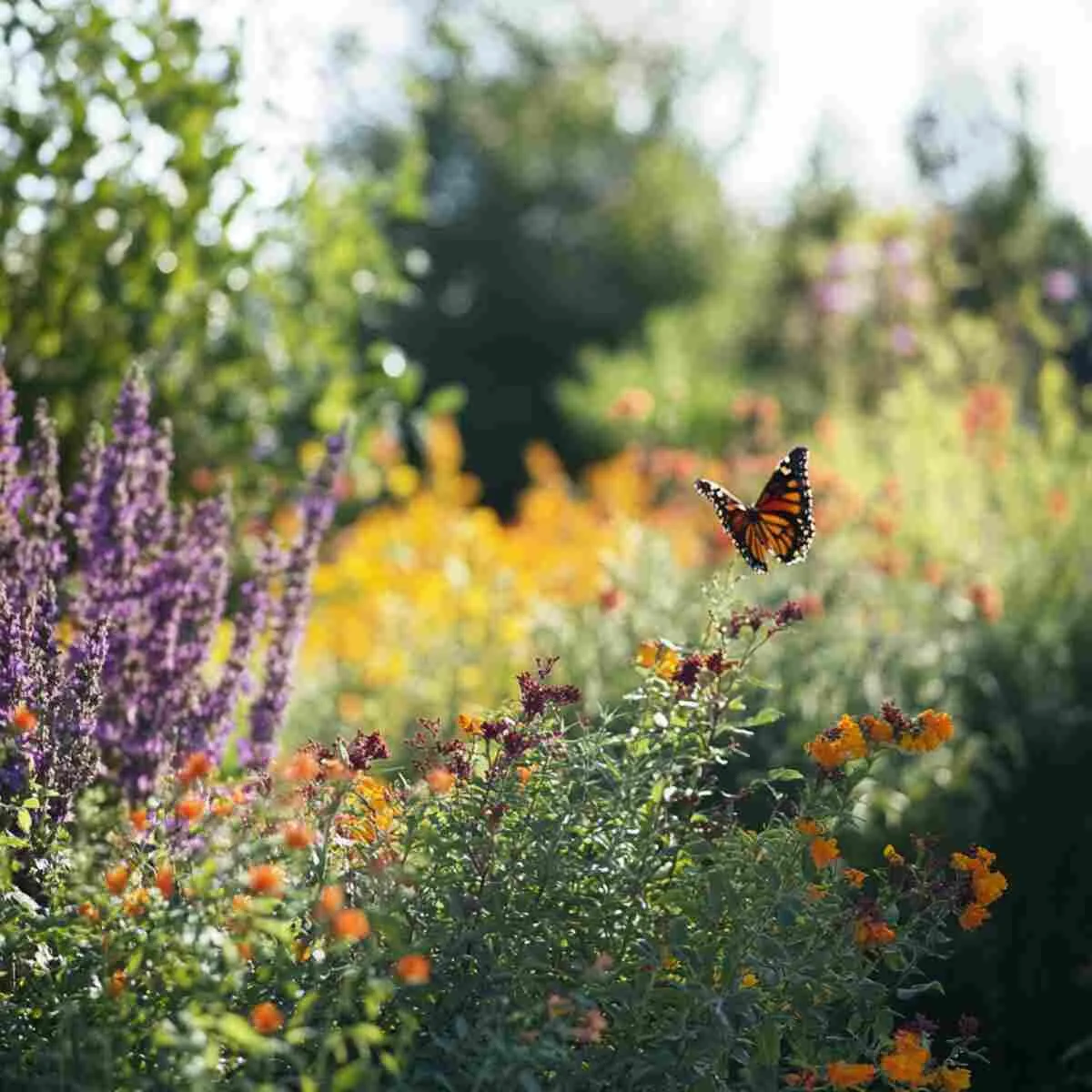 Native shrubs providing shelter
