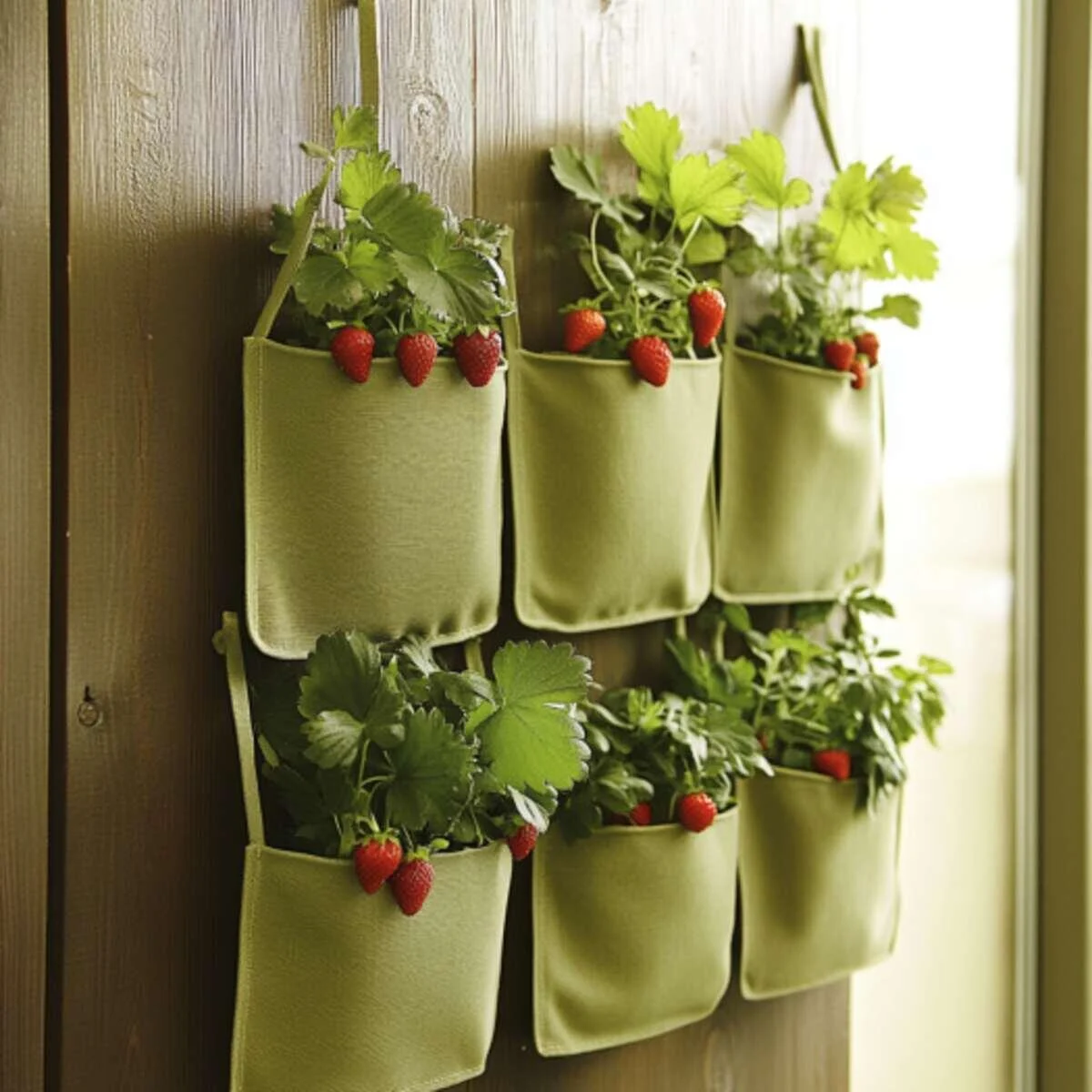 Fabric Pocket Wall Planter