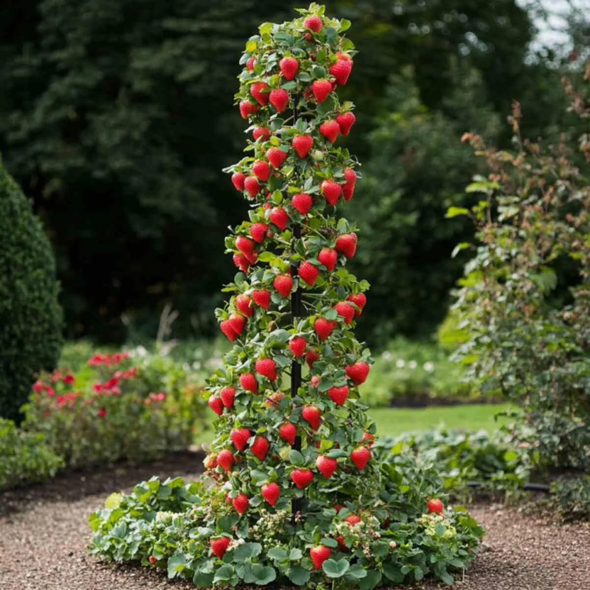 Spiral Strawberry Tower