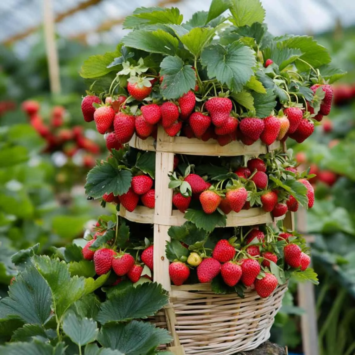Tiered Basket Strawberry Tower